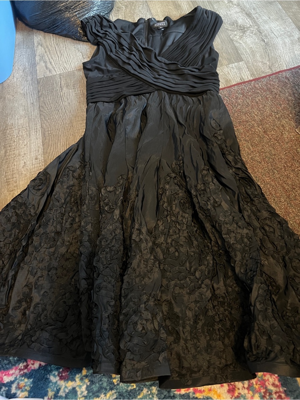 Adrianna papell black midi dress size 12